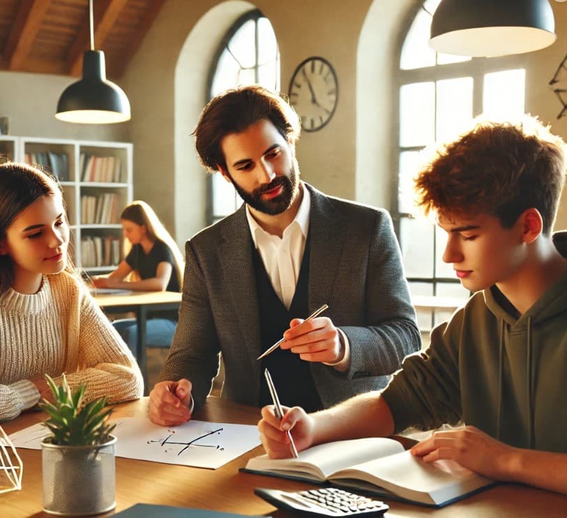 Schülerin mit individueller Unterstützung